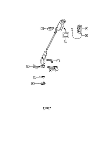 Twist 'n Edge Cordless Diagram and Parts List for TWIST N EDGE CORDLESS  Weed Eater Trimmer